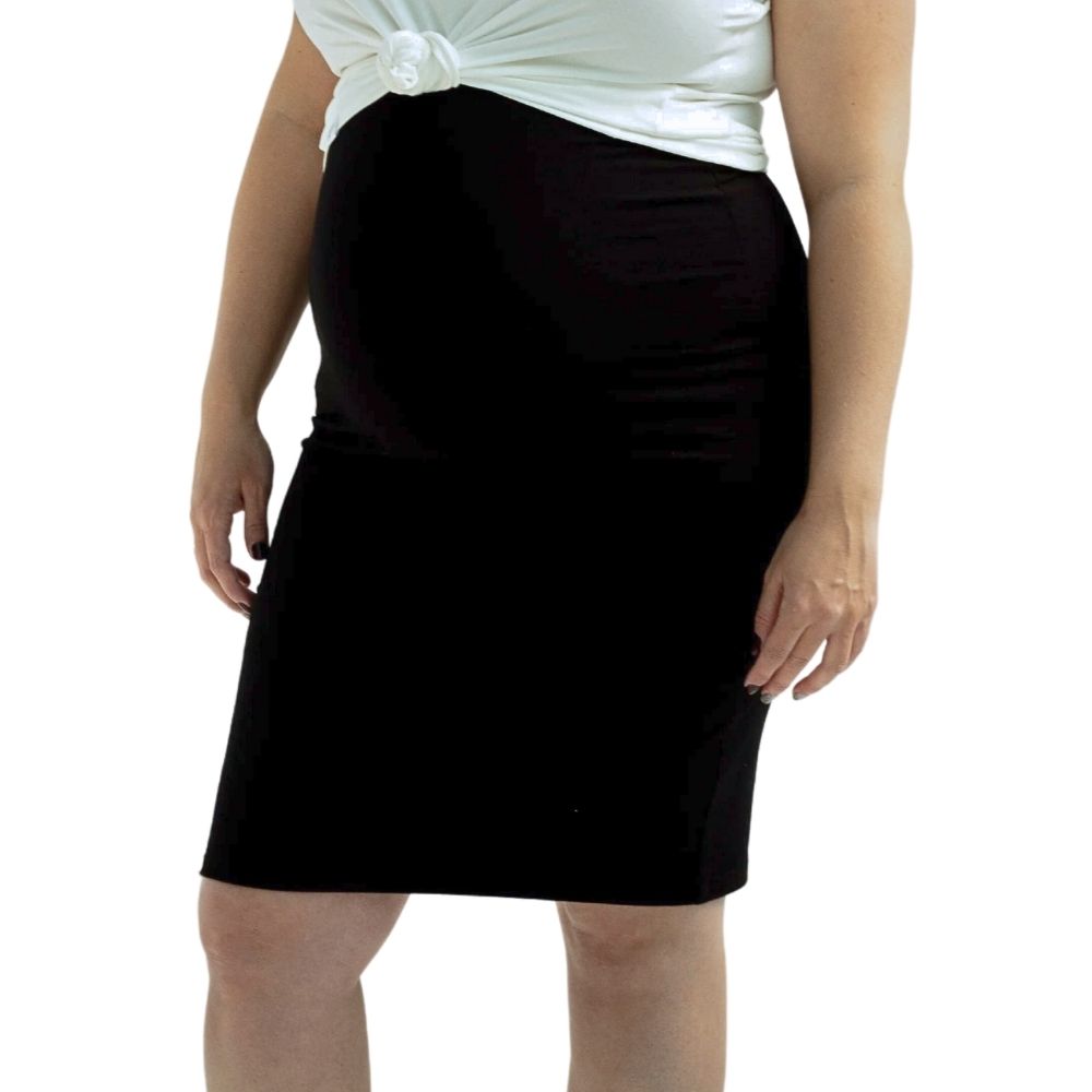 Casual Stretch Maternity Pencil Skirt