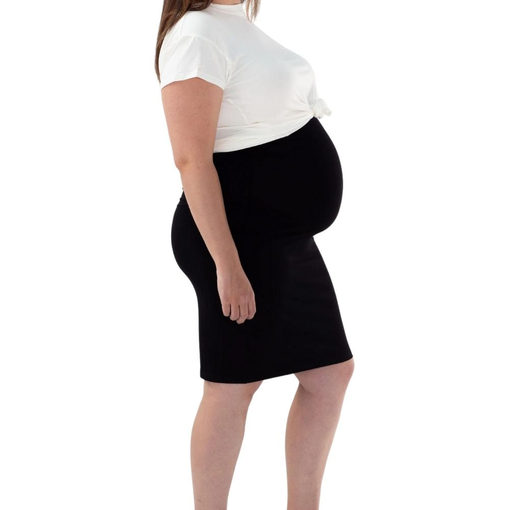 Casual Stretch Maternity Pencil Skirt