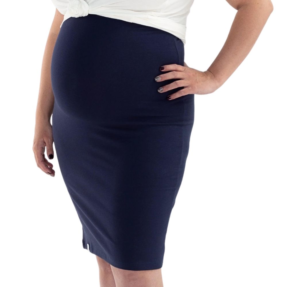 Casual Stretch Maternity Pencil Skirt