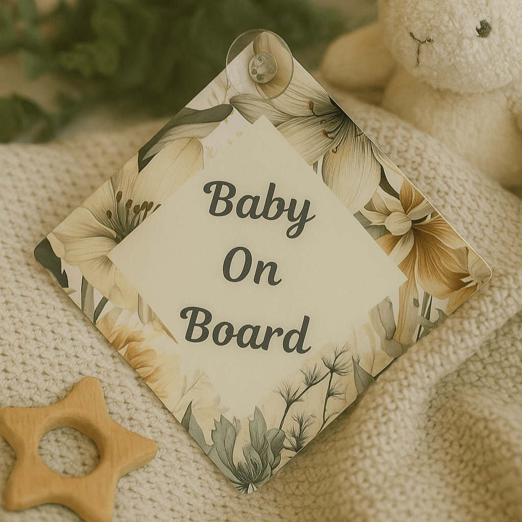 Baby On Board Sign - Winter Lilly - Moms Bliss