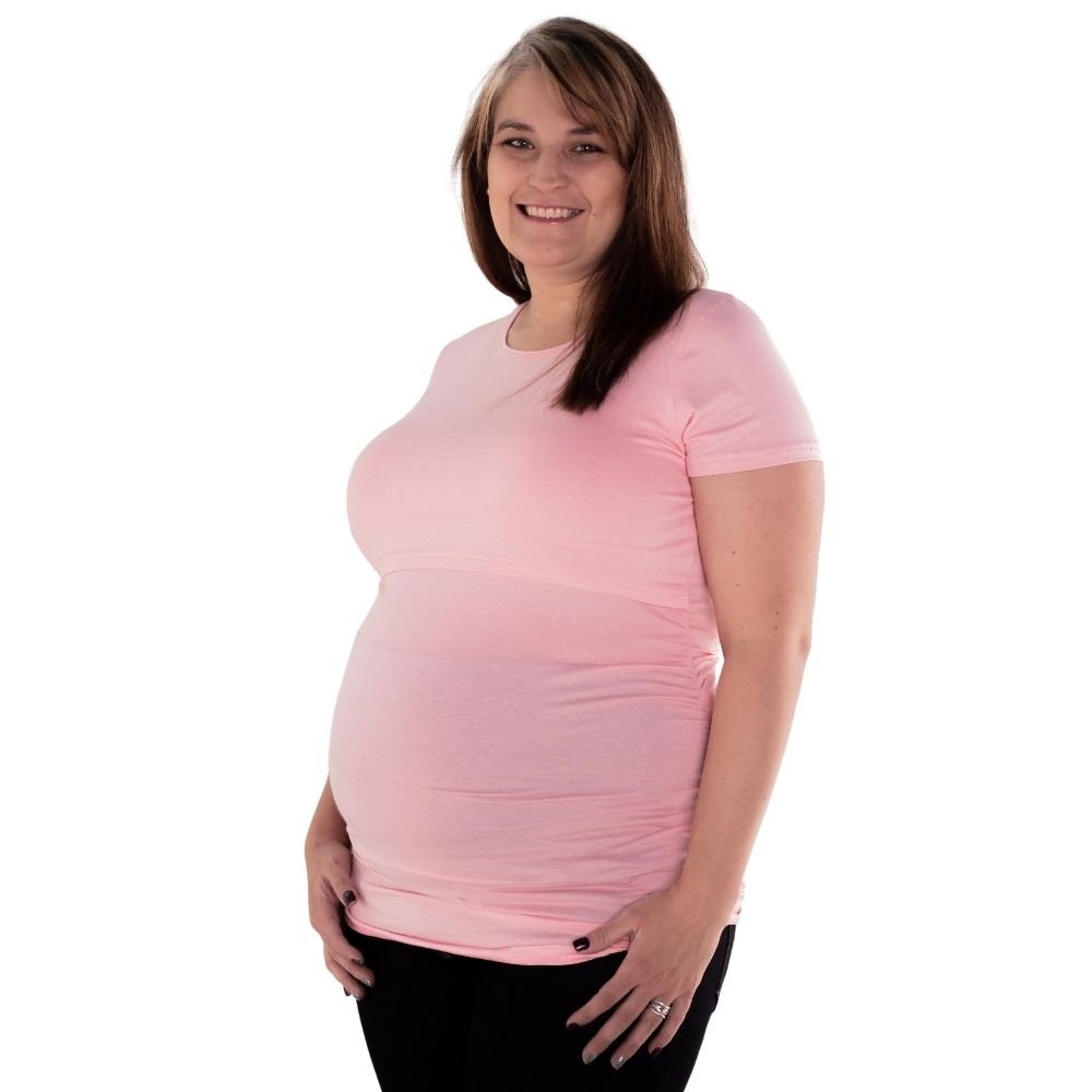 Breastfeeding Friendly Maternity T-Shirt - Moms Bliss